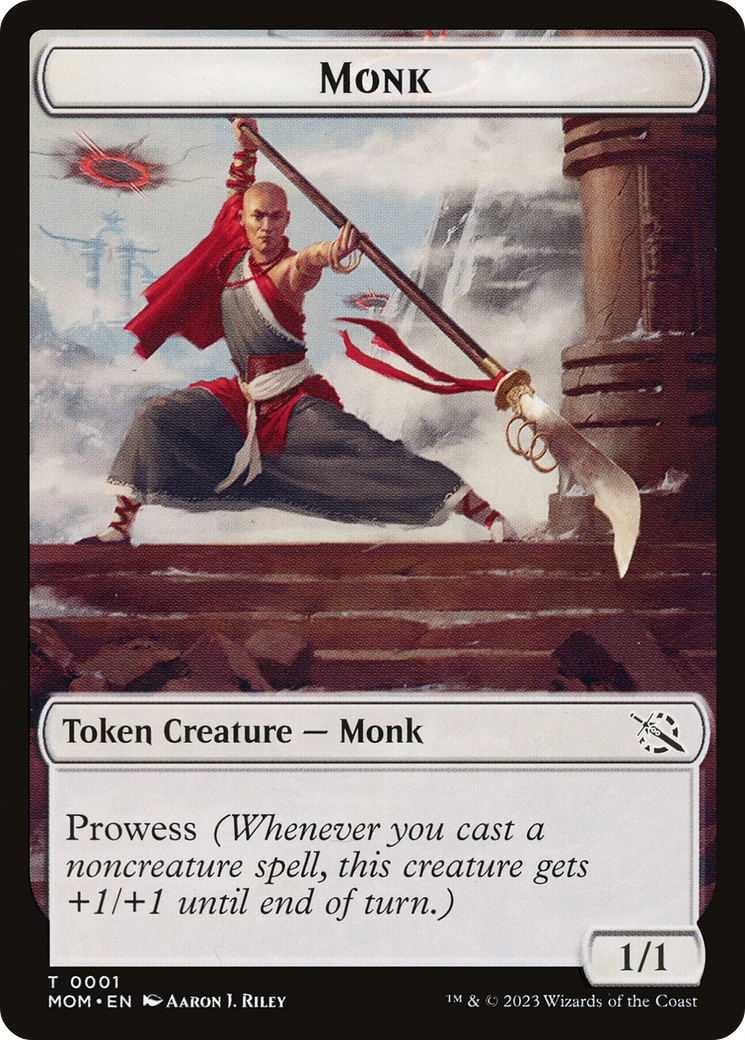 Monk // Spirit (13) Double-Sided Token [March of the Machine Tokens] | Good Games Modbury