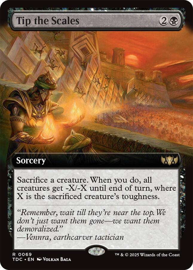 Tip the Scales 69 (Commander: Tarkir: Dragonstorm)  - Extended Art | Good Games Modbury