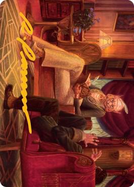 Phabine Bosss Confidant Art Card Gold Stamped Signature 46 (Art Series: Streets of New Capenna)  | Good Games Modbury