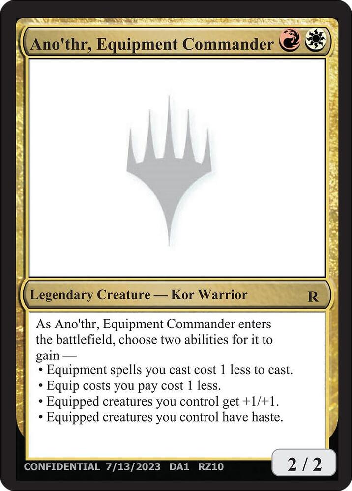 Anothr Equipment Commander RZ10/477 (Un-Known Event Playtest Cards)  | Good Games Modbury