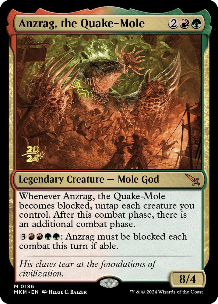 Anzrag, the Quake-Mole 186s/182 (Prerelease Cards)  - PreRelease Foil | Good Games Modbury