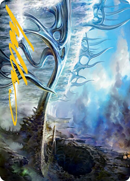 Mistvault Bridge Art Card Gold Stamped Signature 75 (Art Series: Modern Horizons 2)  | Good Games Modbury