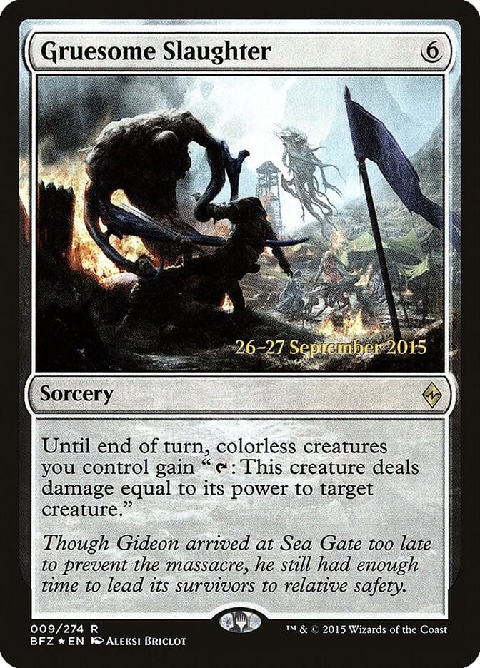 Gruesome Slaughter 9s/90 (Prerelease Cards)  - Foil | Good Games Modbury