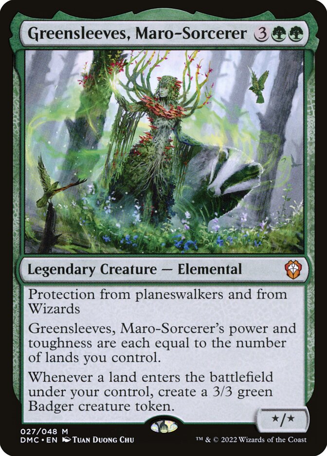 Greensleeves Maro Sorcerer 27 (Commander: Dominaria United)  - Foil | Good Games Modbury
