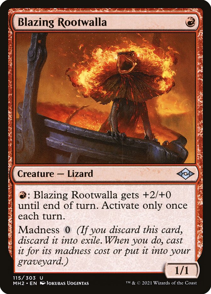 Blazing Rootwalla 115/303 (Modern Horizons 2)  | Good Games Modbury