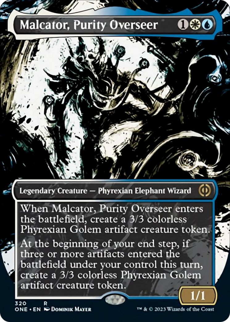 Malcator, Purity Overseer (Borderless Ichor) [Phyrexia: All Will Be One] | Good Games Modbury