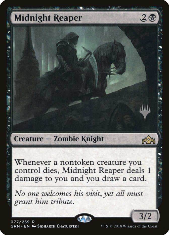 Midnight Reaper (Promo Pack) [Guilds of Ravnica Promos] | Good Games Modbury