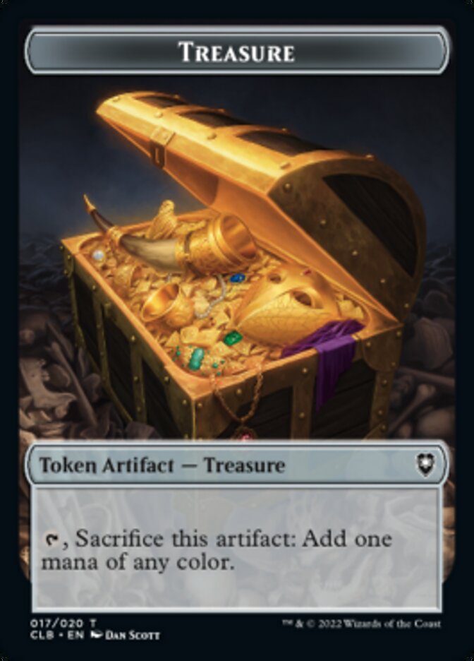 Treasure // Rabbit Double-Sided Token [Commander Legends: Battle for Baldur's Gate Tokens] | Good Games Modbury