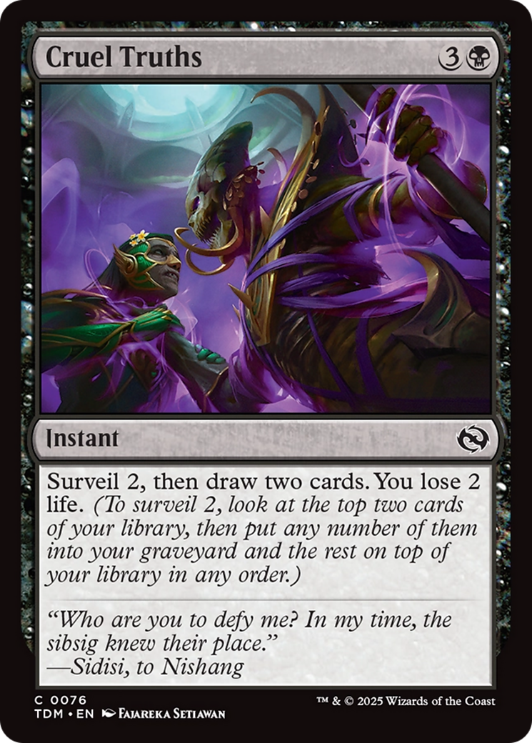 Cruel Truths [Tarkir: Dragonstorm] | Good Games Modbury