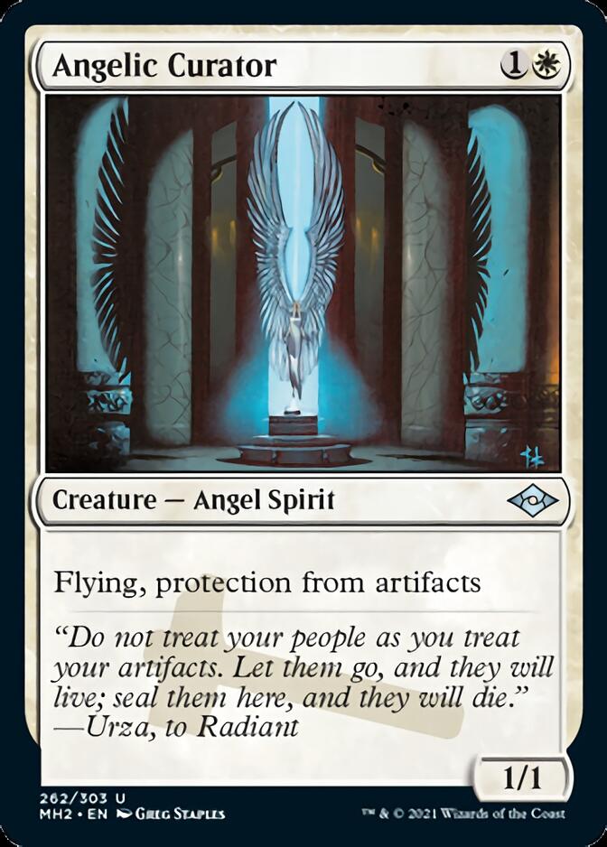 Angelic Curator (Foil Etched) [Modern Horizons 2] | Good Games Modbury