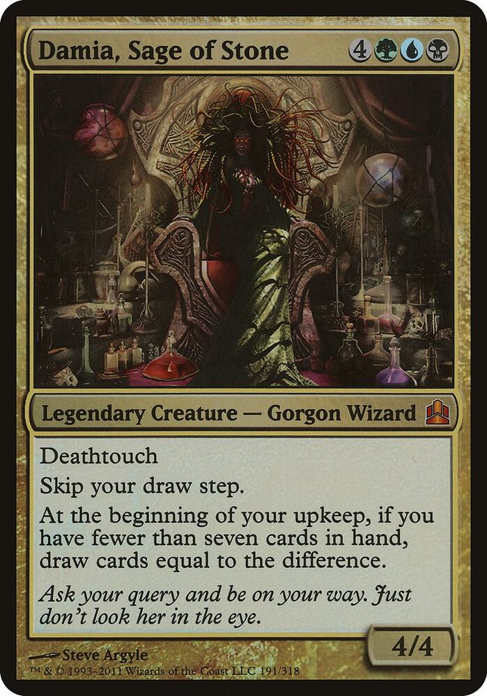 Damia Sage of Stone Commander 191/15 (Oversize Cards)  - Foil | Good Games Modbury