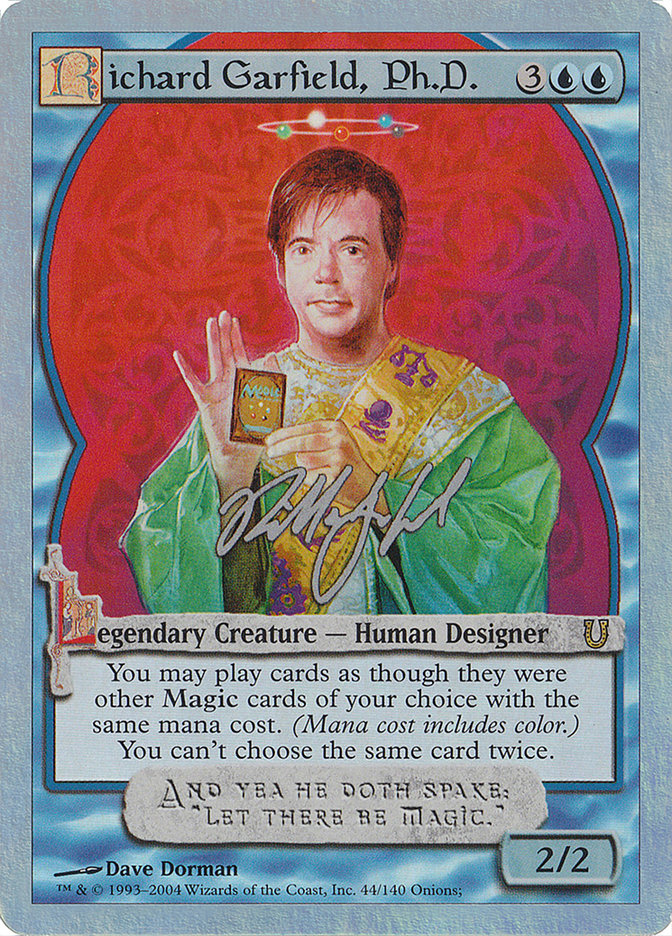 Richard Garfield, Ph.D. (Alternate Foil) [Unhinged] | Good Games Modbury