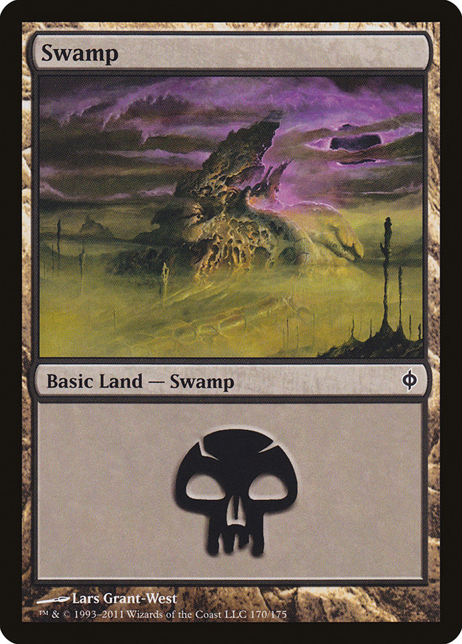 Swamp (170) [New Phyrexia] | Good Games Modbury