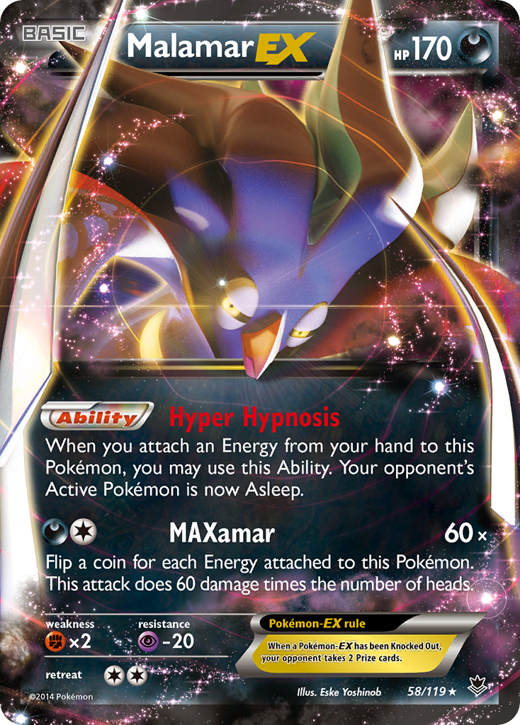 Malamar EX (58/119) [XY: Phantom Forces] | Good Games Modbury