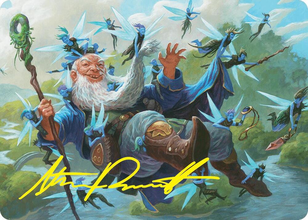 Mischievous Mystic Art Card 7 54 Gold Stamped Signature 7 (Art Series: Foundations)  | Good Games Modbury