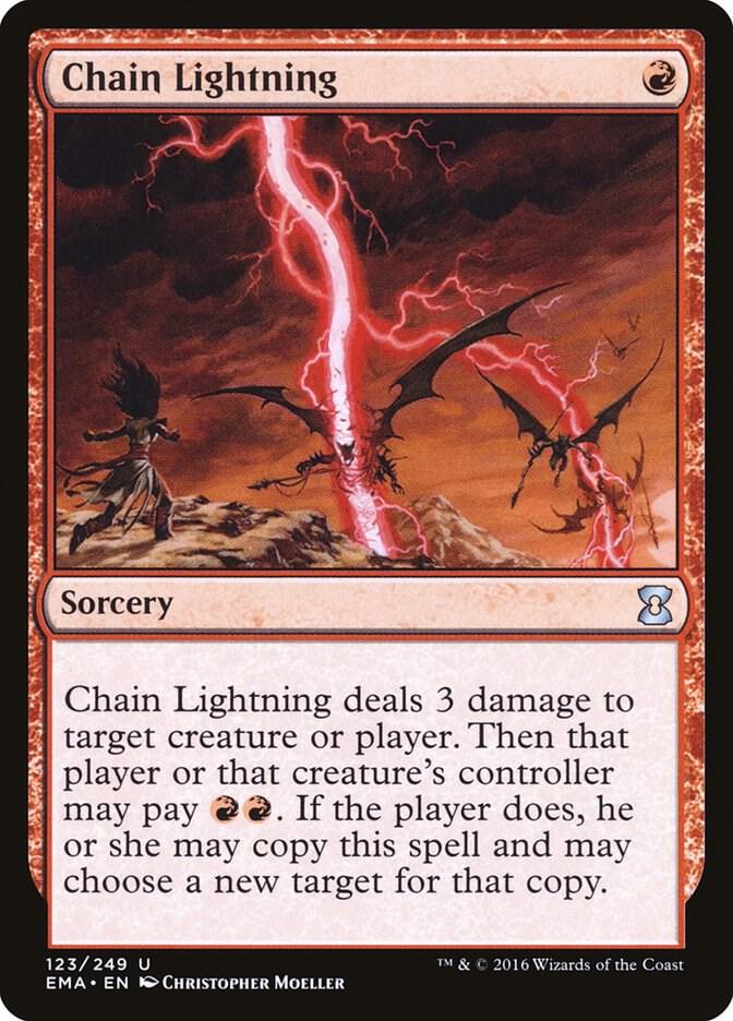 Chain Lightning 123/249 (Eternal Masters)  - Foil | Good Games Modbury