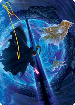 Bar the Gate Art Card Gold Stamped Signature 45 (Art Series: Adventures in the Forgotten Realms)  | Good Games Modbury