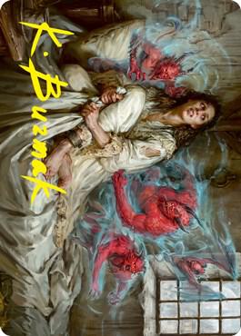 Eruth Tormented Prophet Art Card Gold Stamped Signature 61 (Art Series: Innistrad: Crimson Vow)  | Good Games Modbury