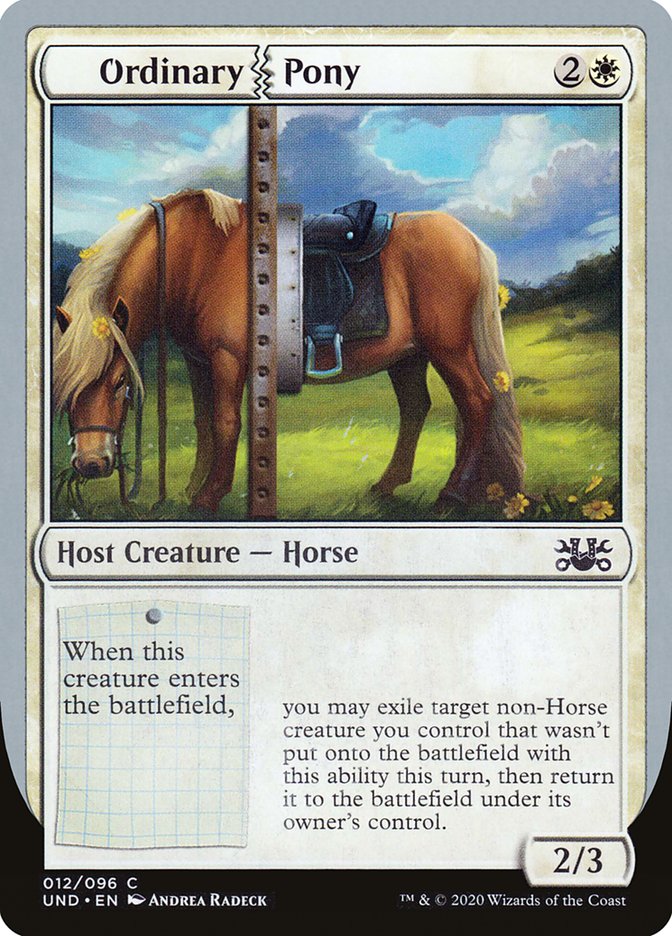 Ordinary Pony 12/96 (Unsanctioned)  | Good Games Modbury