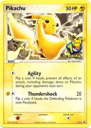 Pikachu (012) (10th Anniversary Promo) [Miscellaneous Cards & Products] | Good Games Modbury