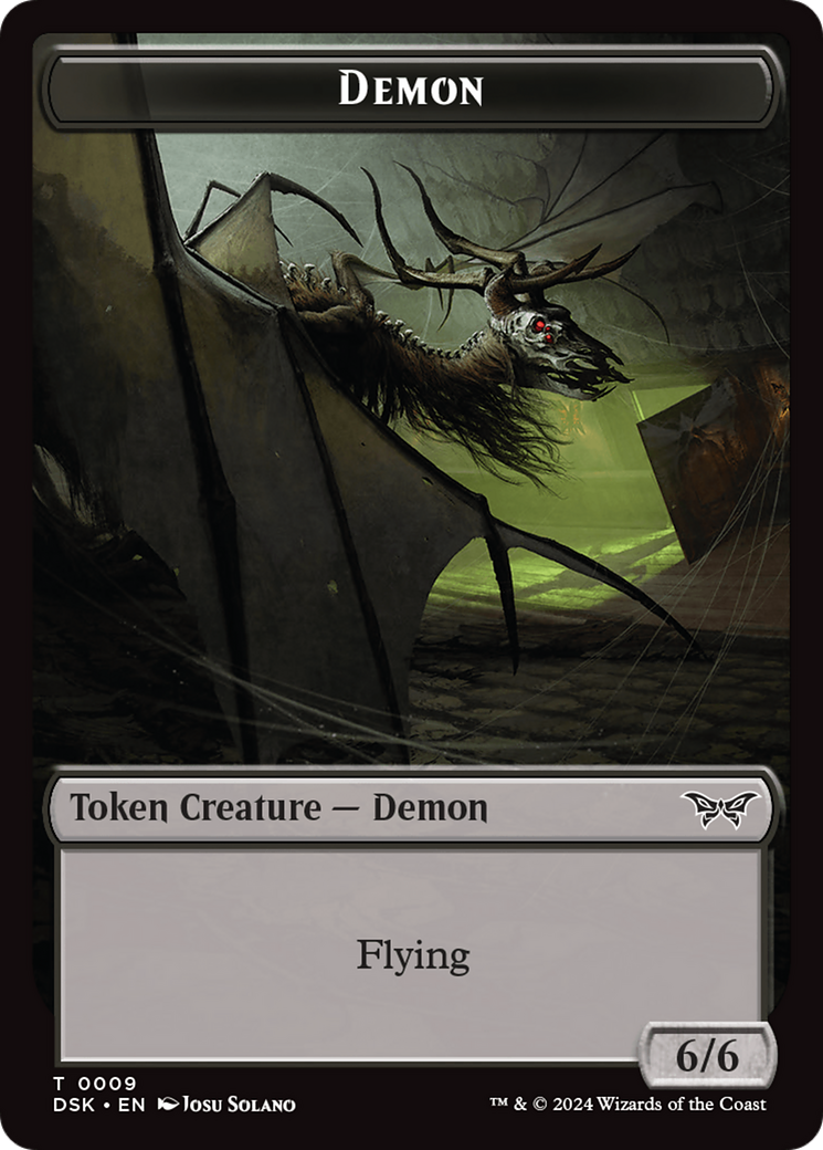 Demon Token [Duskmourn: House of Horror Tokens] | Good Games Modbury