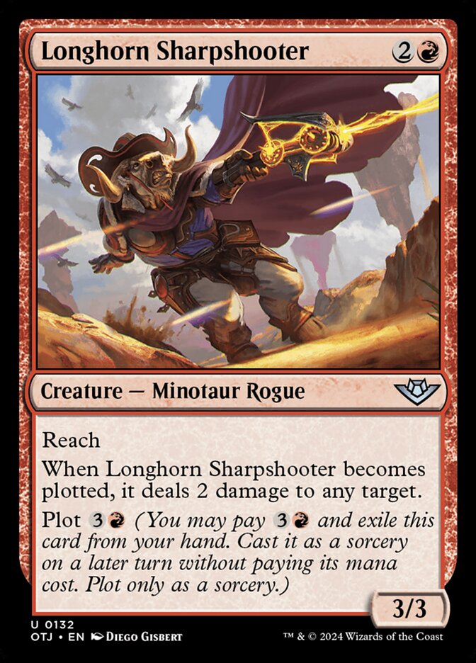 Longhorn Sharpshooter 132/286 (Outlaws of Thunder Junction)  - Foil | Good Games Modbury