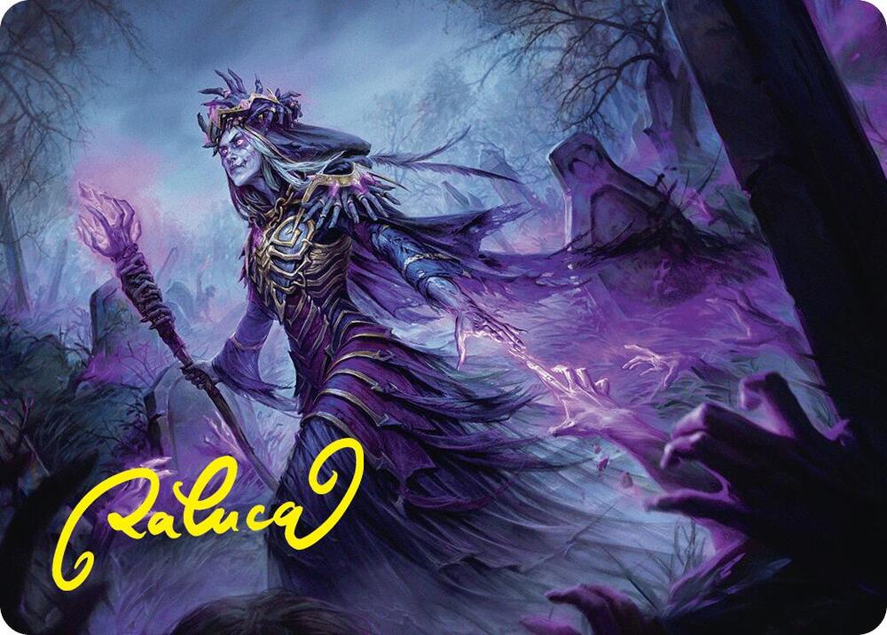 Zul Ashur Lich Lord Art Card 10 54 Gold Stamped Signature 10 (Art Series: Foundations)  | Good Games Modbury