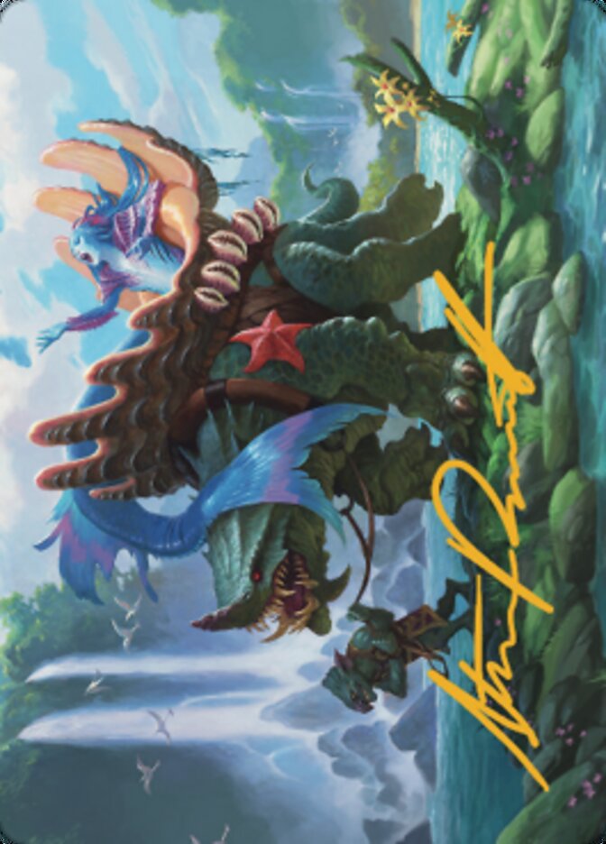 Vodalian Mindsinger Art Card (Gold-Stamped Signature) [Dominaria United Art Series] | Good Games Modbury