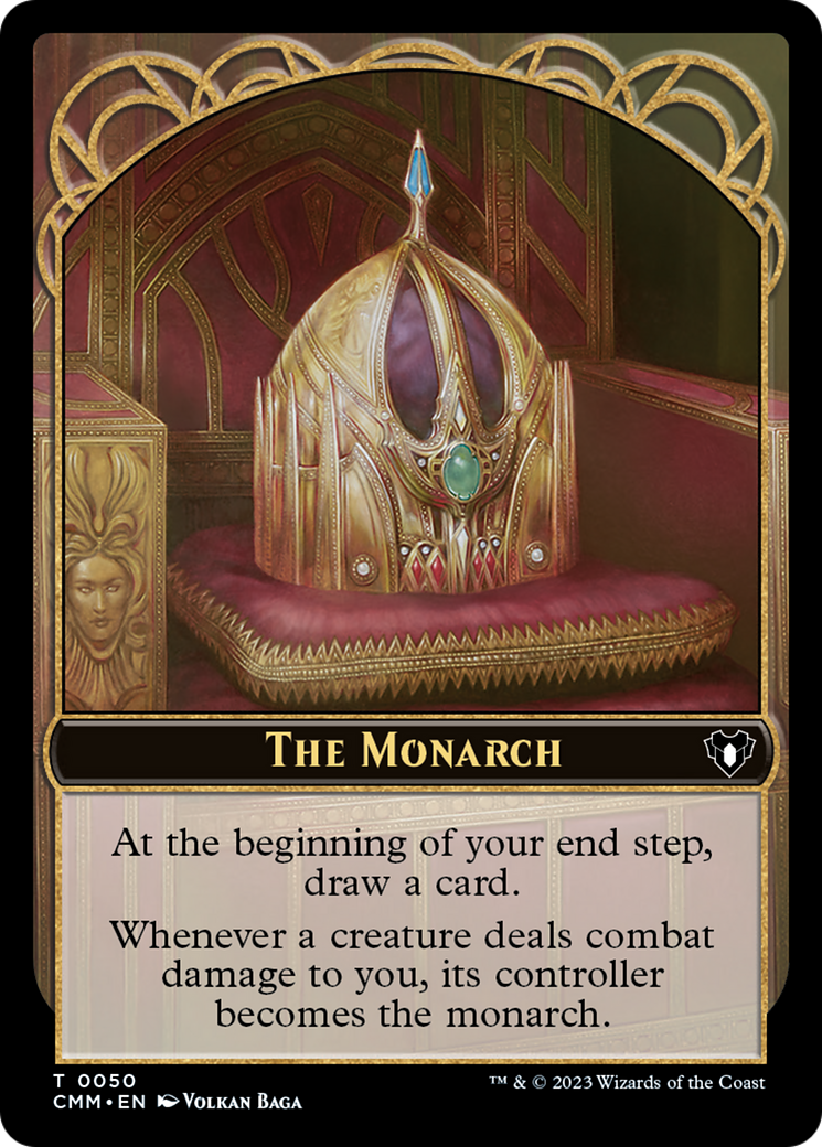 The Monarch // Dwarf Berserker Double-Sided Token [Commander Masters Tokens] | Good Games Modbury