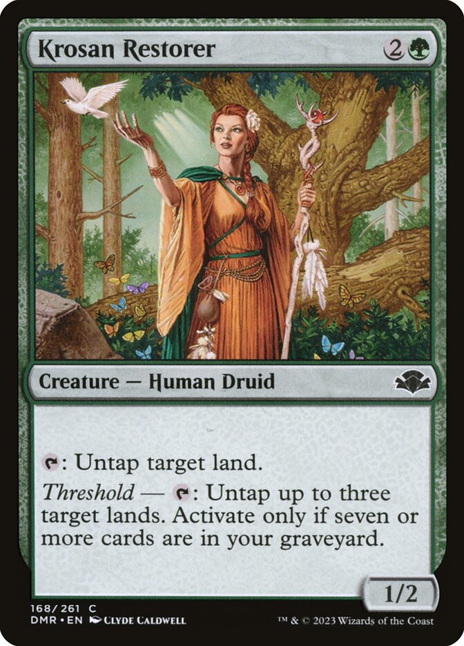 Krosan Restorer 168/261 (Dominaria Remastered)  - Foil | Good Games Modbury