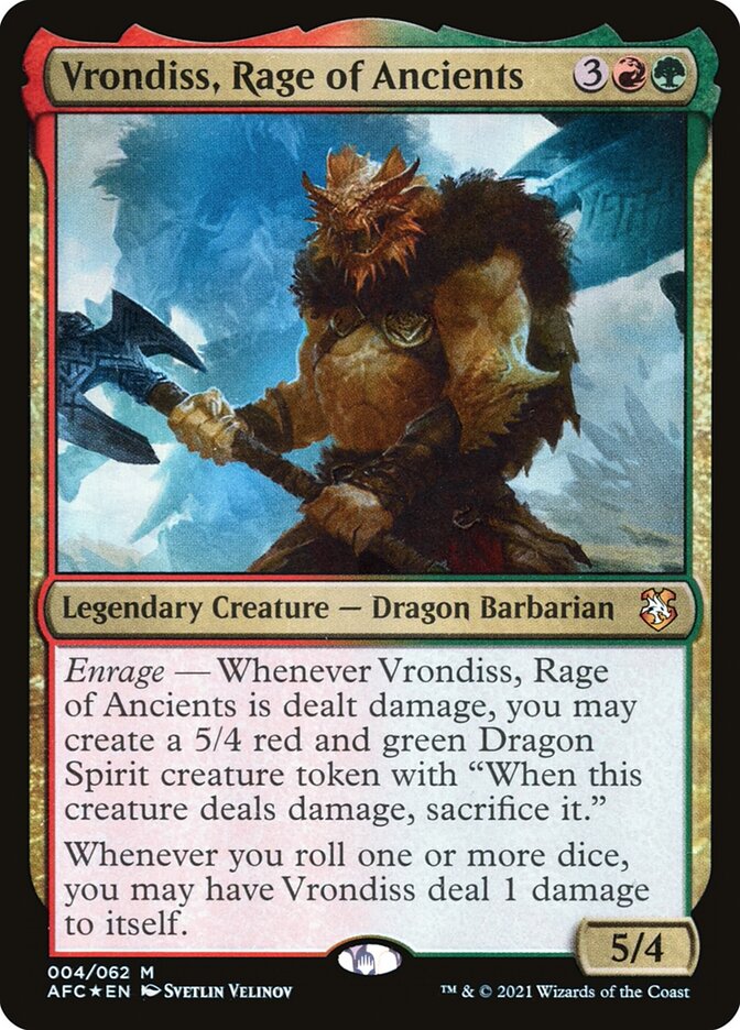 Vrondiss, Rage of Ancients 4/62 (Commander: Adventures in the Forgotten Realms)  - Foil | Good Games Modbury