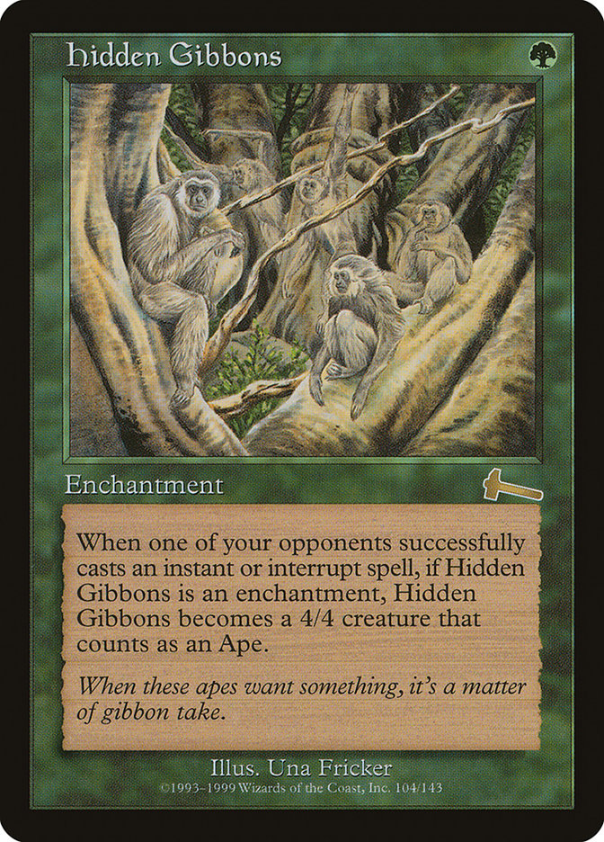 Hidden Gibbons [Urza's Legacy] | Good Games Modbury