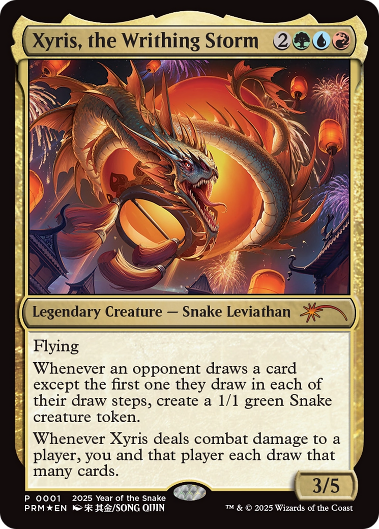 Xyris, the Writhing Storm (Year of the Snake 2025) [Standard Showdown Promos] | Good Games Modbury