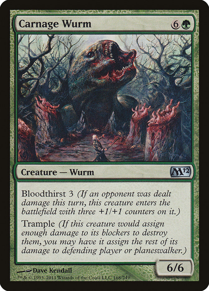 Carnage Wurm [Magic 2012] | Good Games Modbury