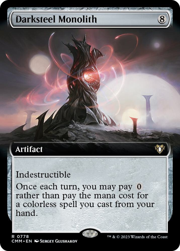 Darksteel Monolith 778 (Commander Masters)  - Extended Art | Good Games Modbury