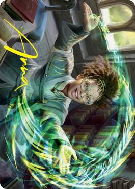Eureka Moment Art Card Gold Stamped Signature 25 (Art Series: Strixhaven)  | Good Games Modbury