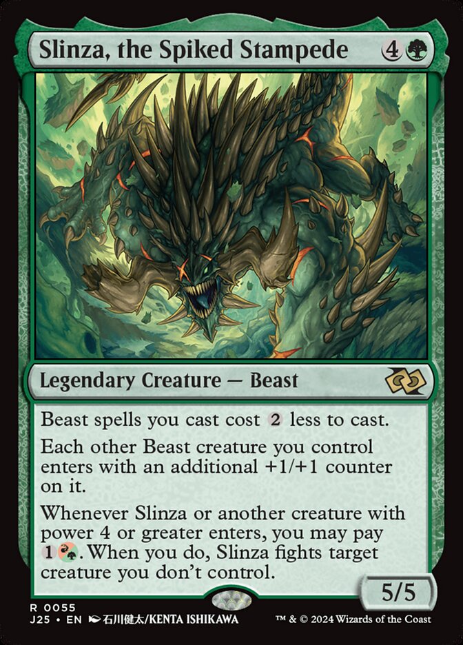 Slinza, the Spiked Stampede 55/779 (Foundations Jumpstart)  | Good Games Modbury
