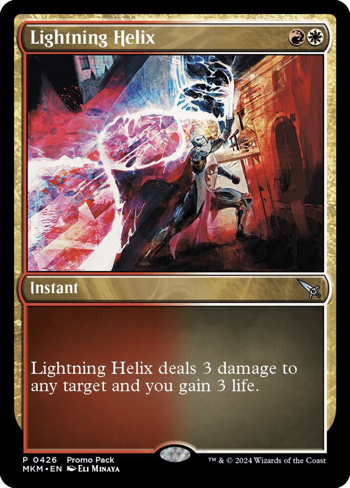 Lightning Helix 426/286 (Promo Pack: Murders at Karlov Manor)  - Foil | Good Games Modbury