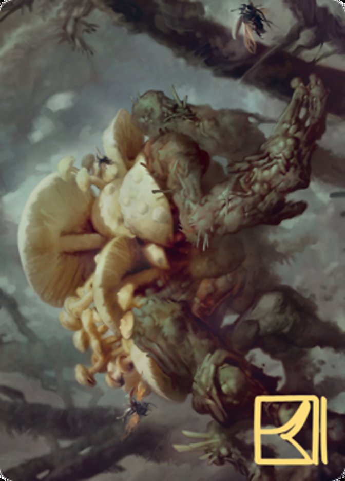 Swarm Shambler Art Card (Gold-Stamped Signature) [Zendikar Rising Art Series] | Good Games Modbury
