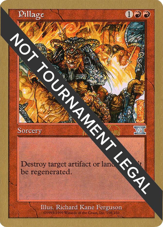 Pillage 1999 Mark Le Pine 6ED mlp198/111 (World Championship Decks)  | Good Games Modbury