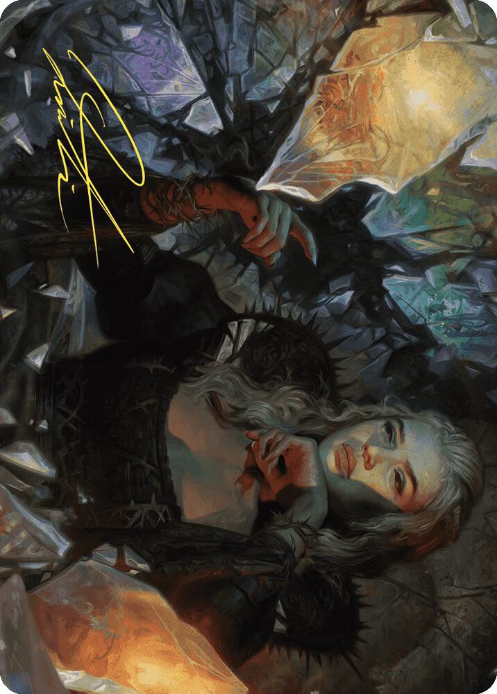 Prophetic Prism Art Card Gold Stamped Signature 45 (Art Series: Wilds of Eldraine)  | Good Games Modbury