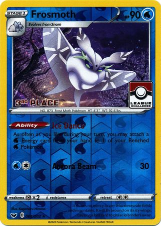 Frosmoth (064/202) (League Promo 3rd Place) [Sword & Shield: Base Set] | Good Games Modbury