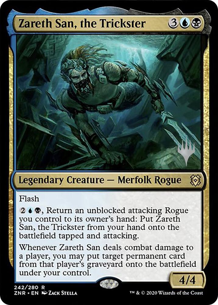 Zareth San the Trickster 242p/169 (Promo Pack: Zendikar Rising)  - Foil | Good Games Modbury