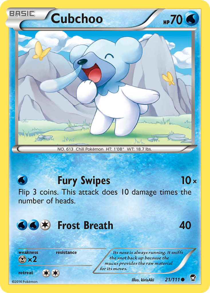 Cubchoo (21/111) [XY: Furious Fists] | Good Games Modbury