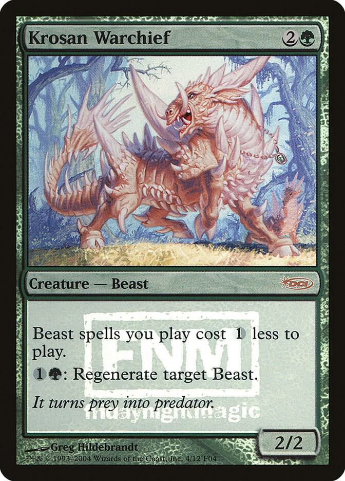 Krosan Warchief 4/12 (FNM Promos)  - Foil | Good Games Modbury