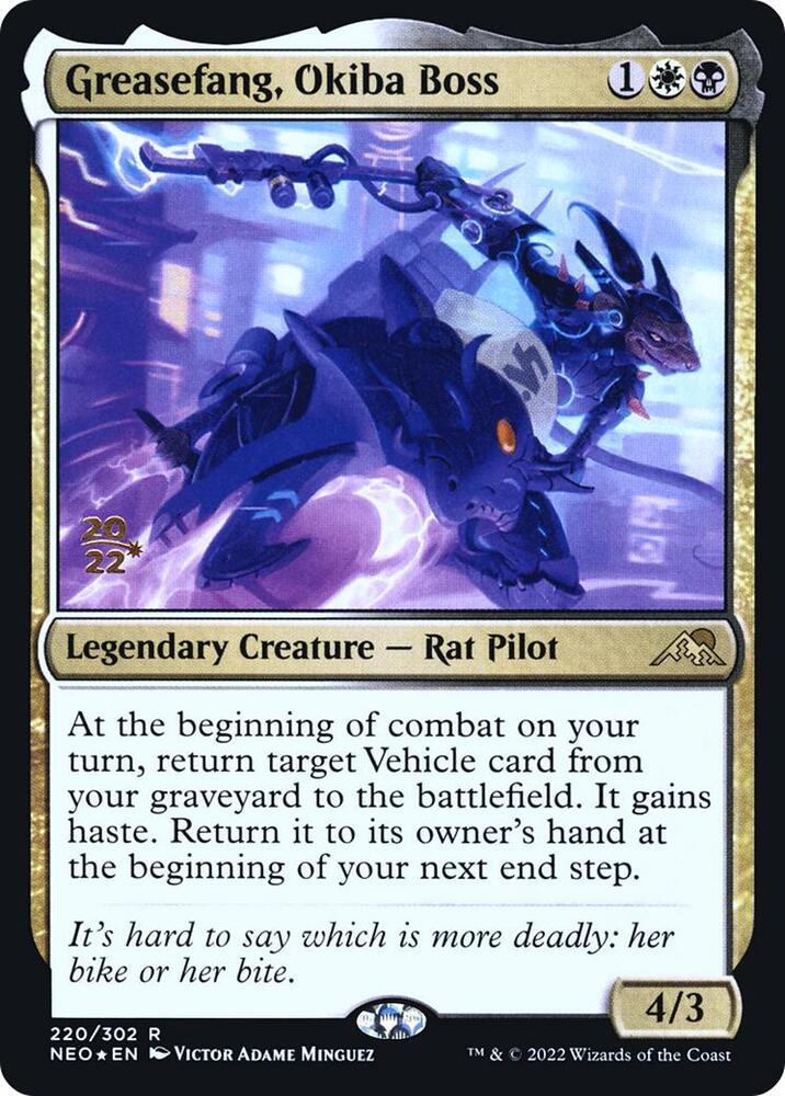 Greasefang Okiba Boss 220s/157 (Prerelease Cards)  - Foil | Good Games Modbury