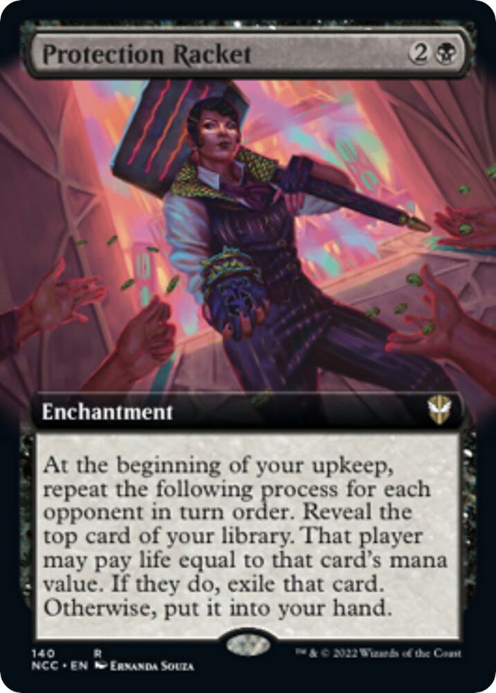 Protection Racket Extended Art 140 (Commander: Streets of New Capenna)  | Good Games Modbury
