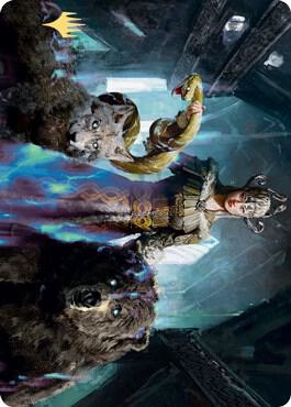 Kolvori God of Kinship Art Card Gold Stamped Signature 48 (Art Series: Kaldheim)  | Good Games Modbury