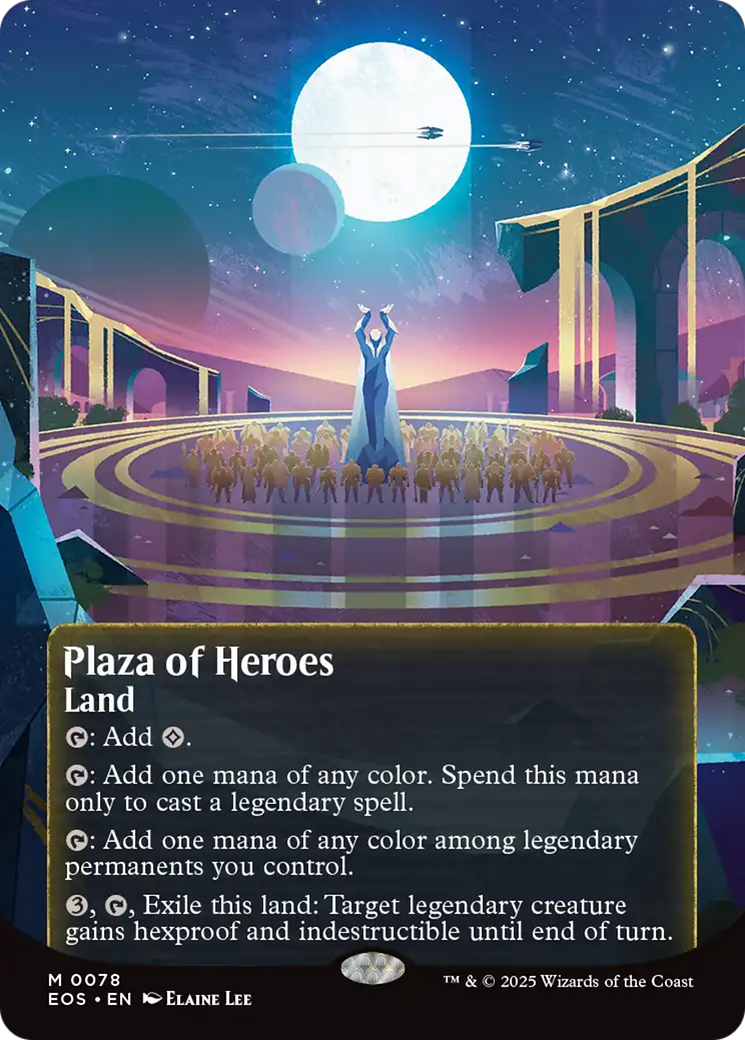 Plaza of Heroes (0078) (Borderless) [Edge of Eternities: Stellar Sights] | Good Games Modbury