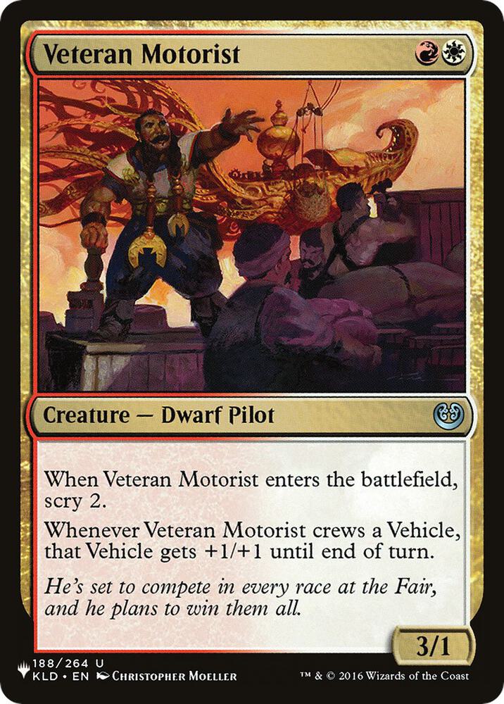 Veteran Motorist KLD-188/5075 (The List Reprints)  | Good Games Modbury